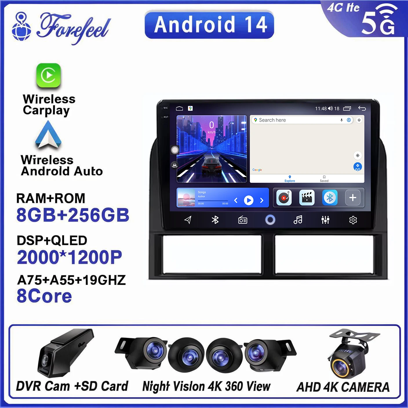 Android 14 For Jeep Grand Cherokee II WJ 1998 - 2004 Monitor Screen TV Car GPS lettore Video Autoradio Navigation Stereo Radio
Android 14 For Jeep Grand Cherokee II WJ 1998 - 2004 Monitor Screen TV Car GPS lettore Video Autoradio Navigation Stereo Radio