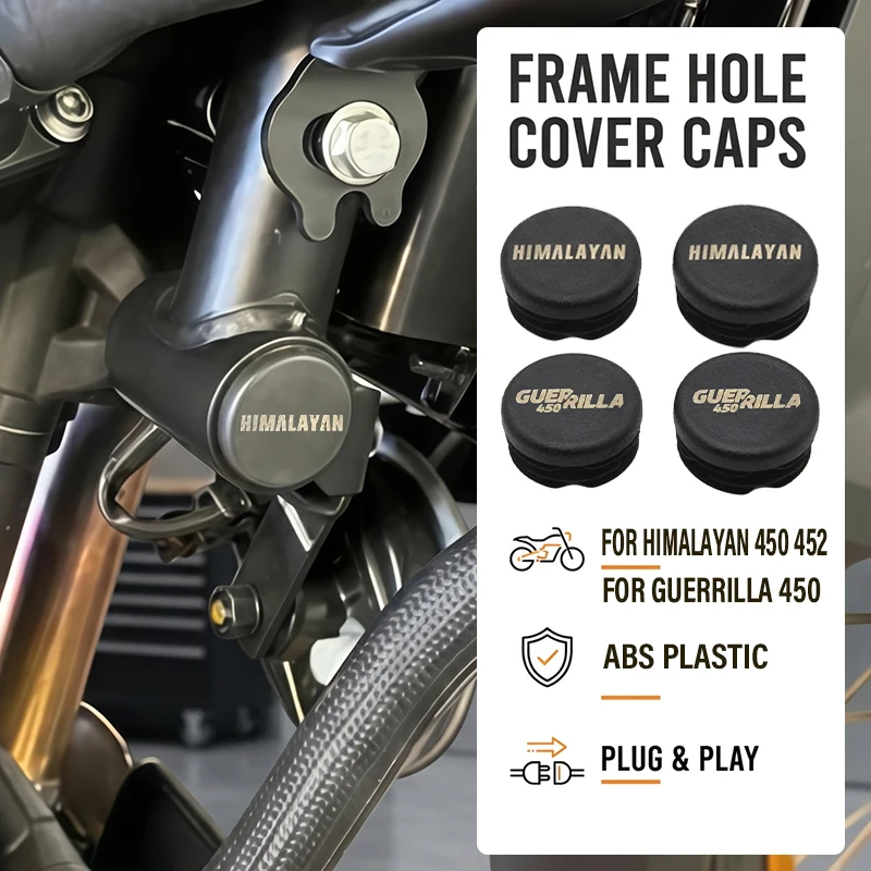 Motorcycle Accessories Fit For RE Himalayan450 Himalayan452 Guerrilla450 Frame Hole Cover Caps Plug Decorative Frame Cap Set
Motorcycle Accessories Fit For RE Himalayan450 Himalayan452 Guerrilla450 Frame Hole Cover Caps Plug Decorative Frame Cap Set