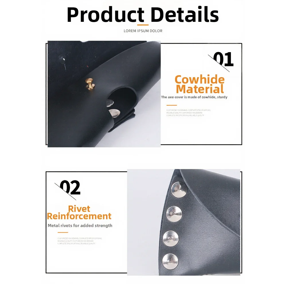 Axe Tool Pouch Leather Axe Holster For Camping For Bushcraft Riveted Reinforcement Double-stitched Construction
Axe Tool Pouch Leather Axe Holster For Camping For Bushcraft Riveted Reinforcement Double-stitched Construction