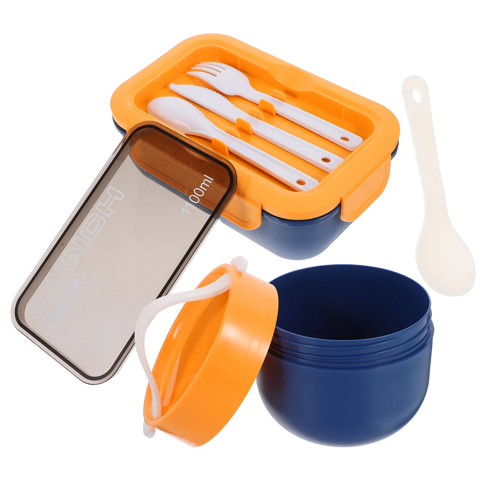 1 set Double Layer Bento Set Multi Compartment Lunch Box Microwave Safe Lightweight Portable Soup Cup Included Adult for Office
1 set Double Layer Bento Set Multi Compartment Lunch Box Microwave Safe Lightweight Portable Soup Cup Included Adult for Office