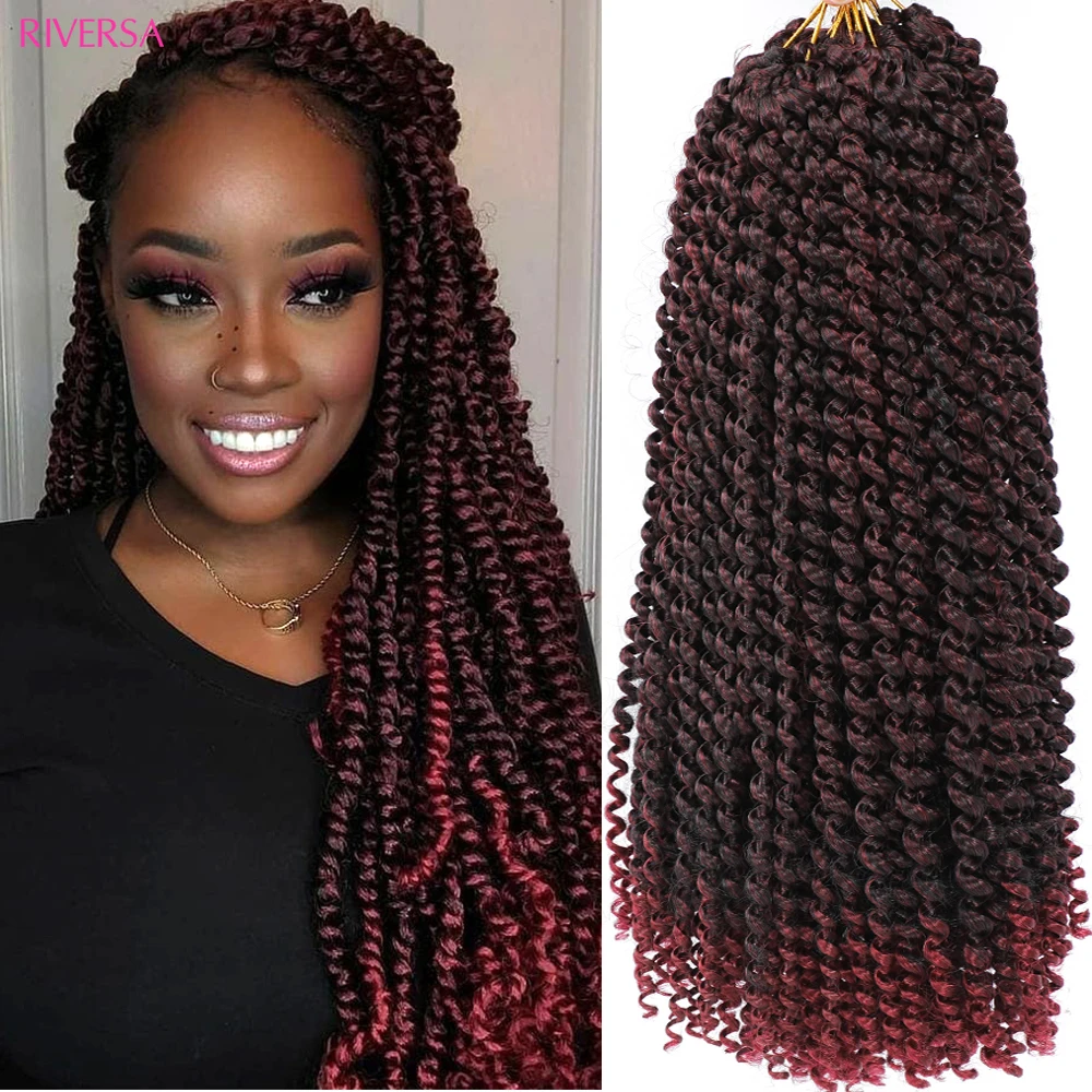 18 inch Passion Twist Crochet Hair Soft Spring Water Wave Hair Braids for Faux Butterfly Locs Crochet Braiding Hair Synthetic
18 inch Passion Twist Crochet Hair Soft Spring Water Wave Hair Braids for Faux Butterfly Locs Crochet Braiding Hair Synthetic