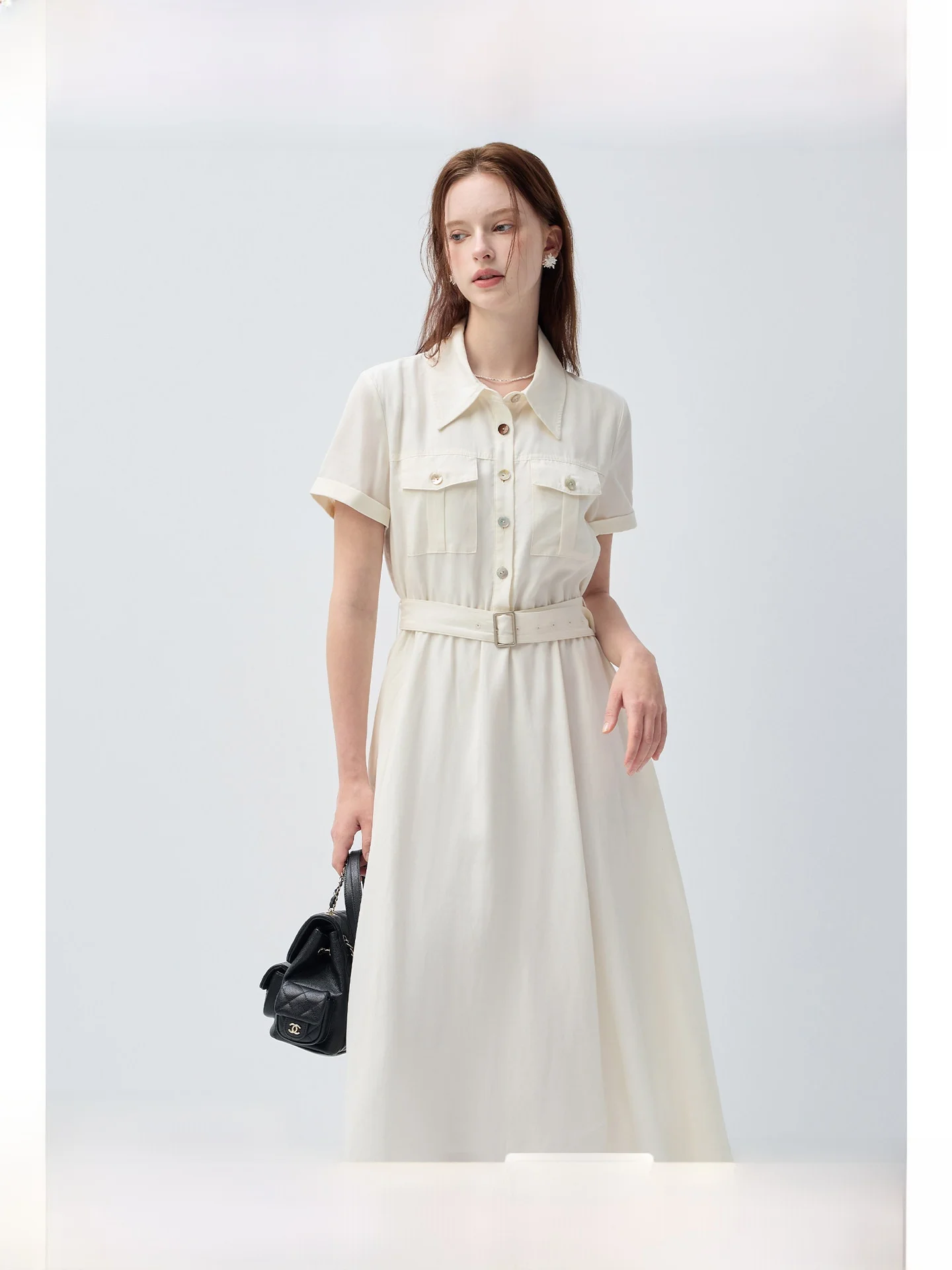 Workwear Style Long Dress Waist Cinched Lesel Shirt Dress Summer Commute plus Size Women's Clothing A-Line Skirt Single Button
Workwear Style Long Dress Waist Cinched Lesel Shirt Dress Summer Commute plus Size Women's Clothing A-Line Skirt Single Button