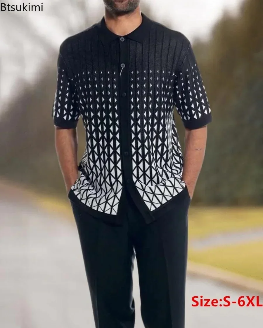 2025 Spring Summer Men's Casual Pants Sets Short Sleeve Shirt and Pants 2-Piece Fashion Loose Men's Retro Print Beach Suits Sets
2025 Spring Summer Men's Casual Pants Sets Short Sleeve Shirt and Pants 2-Piece Fashion Loose Men's Retro Print Beach Suits Sets