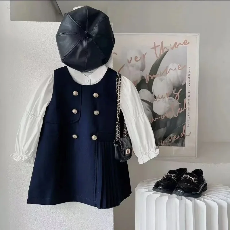 Kids Dresses for Girls Summer Dress for Baby Elegant Dress Shirt 2Pcs Spring Autumn Children Costumes School Uniform 8-13 Years
Kids Dresses for Girls Summer Dress for Baby Elegant Dress Shirt 2Pcs Spring Autumn Children Costumes School Uniform 8-13 Years