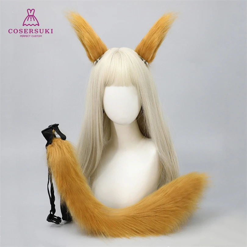 Furry Tail Ear Plush Cosplay Accessory Uma Musume Fox Fluffy Faux Fur for Halloween Christmas Costume Prop
Furry Tail Ear Plush Cosplay Accessory Uma Musume Fox Fluffy Faux Fur for Halloween Christmas Costume Prop