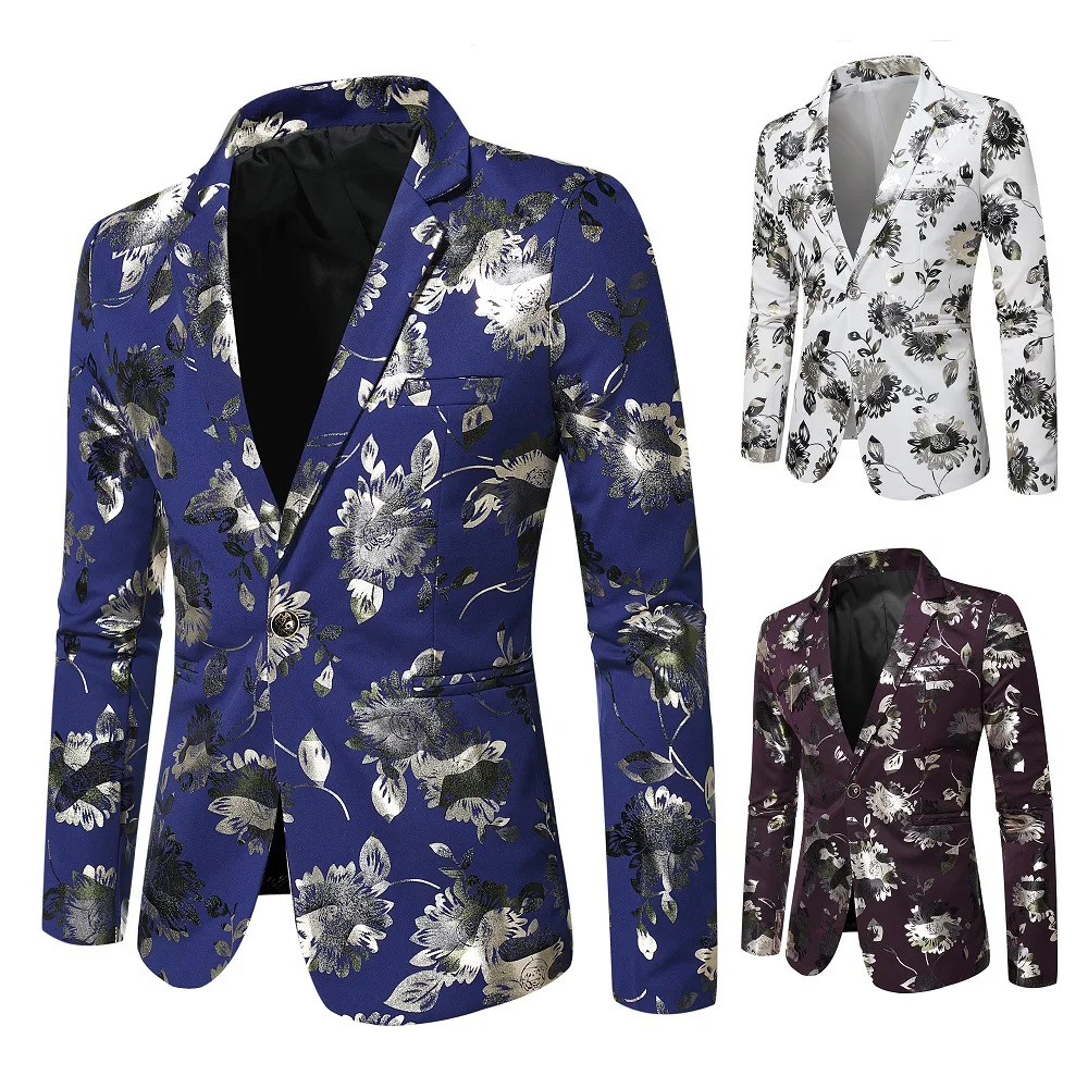 Spring and autumn new suit nightclub bar show host wedding suit jacket
Spring and autumn new suit nightclub bar show host wedding suit jacket