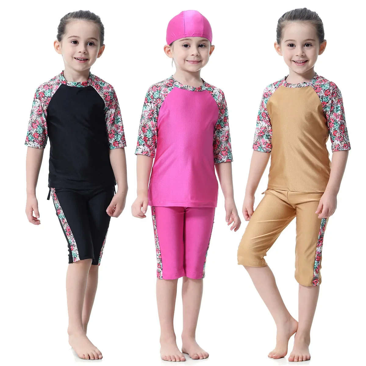 3pcs Set Fashion Arabic Kids Summer Winter Swimwear Printed Pattern Black Red Bathing Swimming Suits Soft Clothing Muslim
3pcs Set Fashion Arabic Kids Summer Winter Swimwear Printed Pattern Black Red Bathing Swimming Suits Soft Clothing Muslim