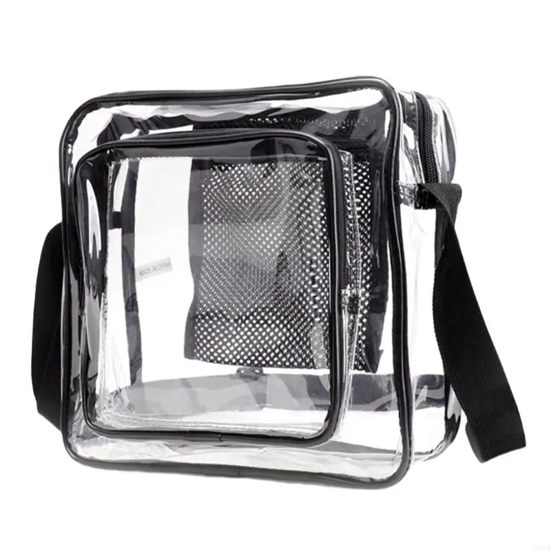 Spacious Clear PVC Shoulder Bag Adjustable Strap Satchel Fashionable Crossbody Bags for Sports and Travel
Spacious Clear PVC Shoulder Bag Adjustable Strap Satchel Fashionable Crossbody Bags for Sports and Travel