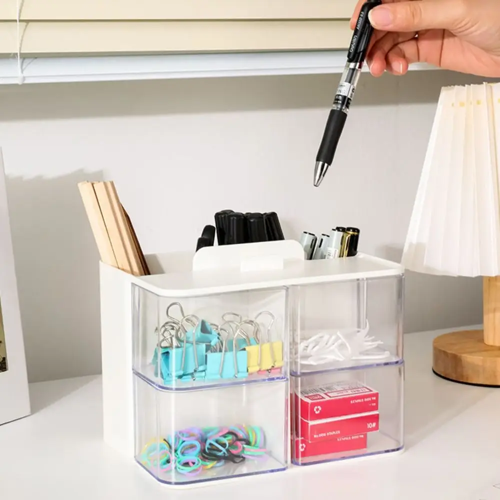 Creative Multi Grid Stationery Storage Box Dust-proof Large Capacity Pen Container ABS+PS Transparent Makeup Brush Holder Office
Creative Multi Grid Stationery Storage Box Dust-proof Large Capacity Pen Container ABS+PS Transparent Makeup Brush Holder Office