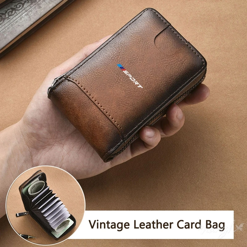 PU Leather Card Holder Large Capacity RFID Protected Wallet For BMW 1 3 5 Series G30 G20 F30 F10 E60 X1 X3 E70 F15 F48a Key Case
PU Leather Card Holder Large Capacity RFID Protected Wallet For BMW 1 3 5 Series G30 G20 F30 F10 E60 X1 X3 E70 F15 F48a Key Case