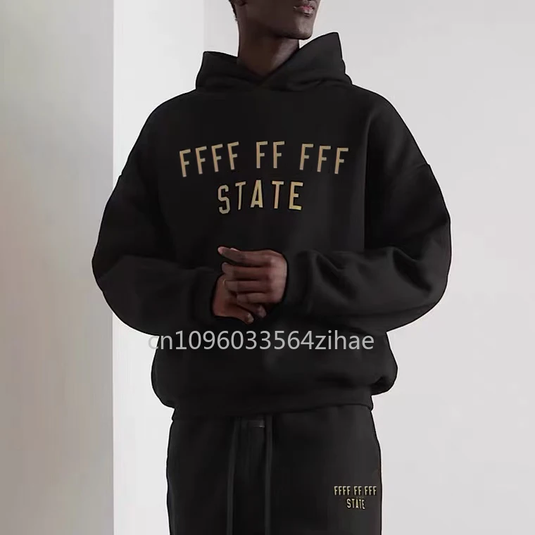 2024FW Luxury Design Men's Sets State Flocking Letter Logo Hoodies Sets Designer Brand Men's Cotton Loose Sweatpants Sets
2024FW Luxury Design Men's Sets State Flocking Letter Logo Hoodies Sets Designer Brand Men's Cotton Loose Sweatpants Sets