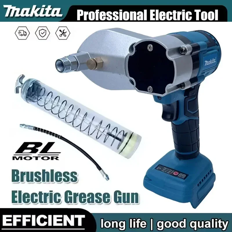 Бесщеточный электрический шприц для смазки Makita, высоконапорный инжектор для смазочного масла, шприцы для смазки, совместимые с аккумулятором Makita 20V.
Бесщеточный электрический шприц для смазки Makita, высоконапорный инжектор для смазочного масла, шприцы для смазки, совместимые с аккумулятором Makita 20V.