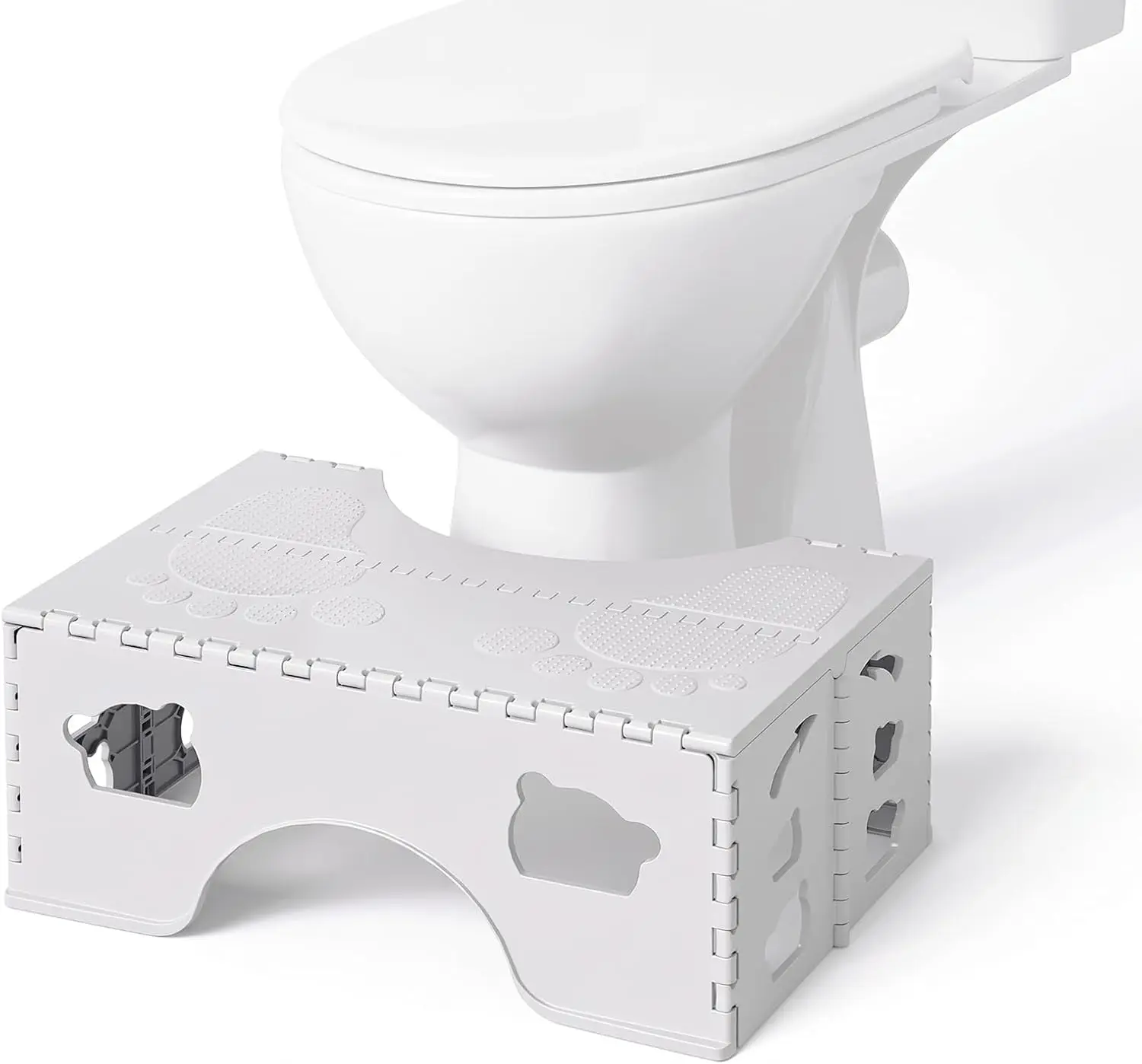 Foldable Toilet Stool Squat, 7 Inch Healthy Squatting Potty for Adults with Anti-Slip Feet, Portable Travel Poop Stool Adult, Lightweight & Easy Storage Bathroom Toilet Step Stool, Gray
Foldable Toilet Stool Squat, 7 Inch Healthy Squatting Potty for Adults with Anti-Slip Feet, Portable Travel Poop Stool Adult, Lightweight & Easy Storage Bathroom Toilet Step Stool, Gray