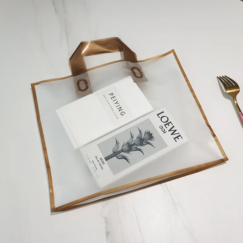 Custom Frosted Clothing Store Bags Plastic Bags Handheld Fashion Women's Handbags Clothes Shopping Ins Packaging
Custom Frosted Clothing Store Bags Plastic Bags Handheld Fashion Women's Handbags Clothes Shopping Ins Packaging