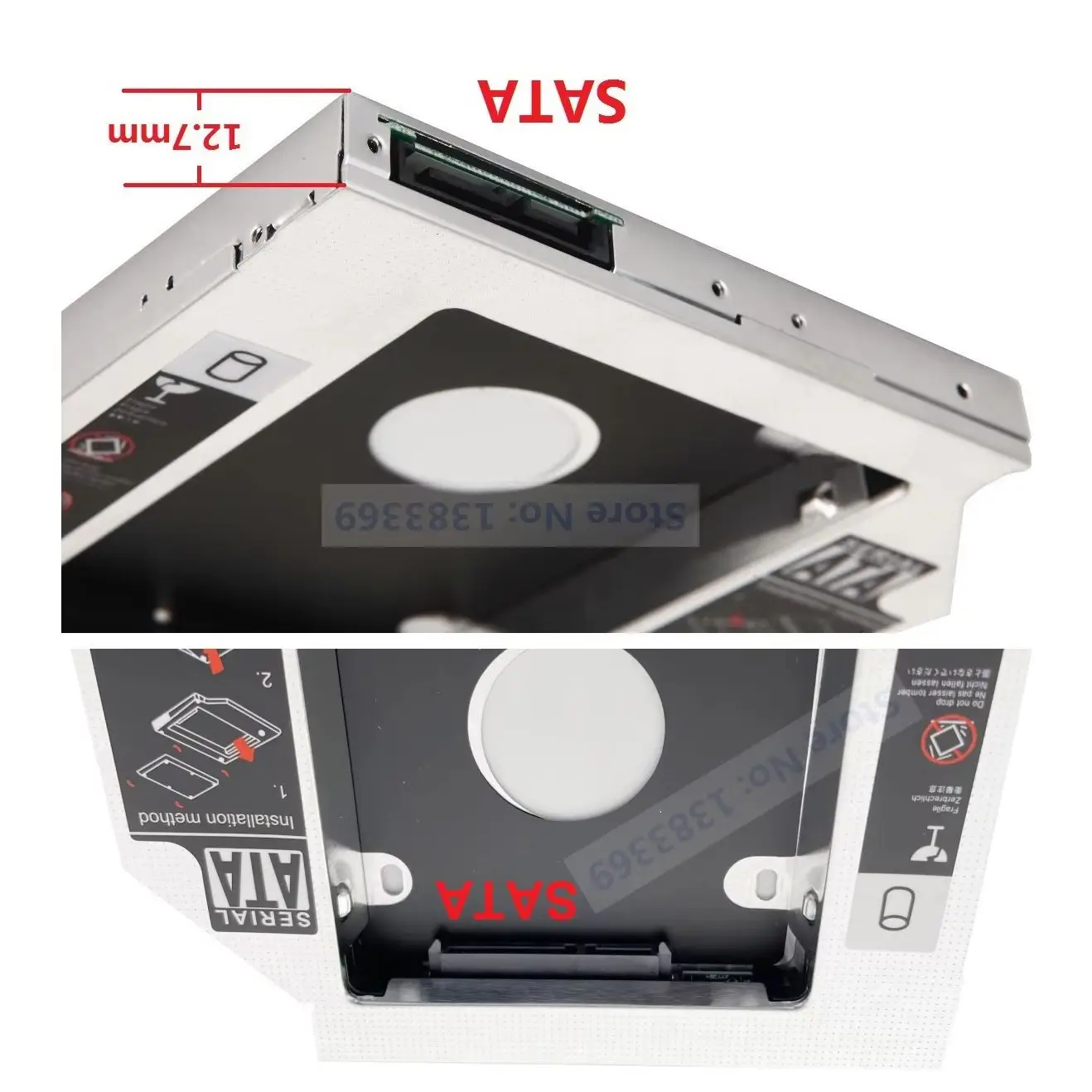 2nd Secondary SATA HDD Hard Drive Optical bay Caddy Frame Bracket for Lenovo ThinkPad W510 W520 W530 R400 R500 W700 W700ds W701
2nd Secondary SATA HDD Hard Drive Optical bay Caddy Frame Bracket for Lenovo ThinkPad W510 W520 W530 R400 R500 W700 W700ds W701
