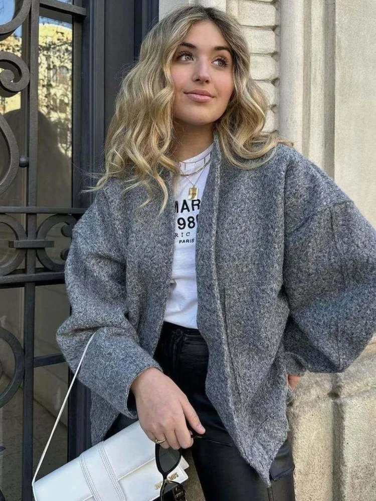 Loose Casual Women's Jaet Autumn Winter Flight Jaet Faion Lazy Sle Coat Outerwear Comfortable Breathable Cotton Clothes
Loose Casual Women's Jaet Autumn Winter Flight Jaet Faion Lazy Sle Coat Outerwear Comfortable Breathable Cotton Clothes