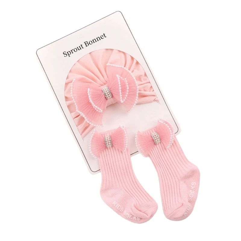 Cotton Blend Infant Hat & Socks Comfort Stretchy Fit Baby Bonnet & Socks Set for 0 6-Months Baby Perfect for Daily Wear
Cotton Blend Infant Hat & Socks Comfort Stretchy Fit Baby Bonnet & Socks Set for 0 6-Months Baby Perfect for Daily Wear