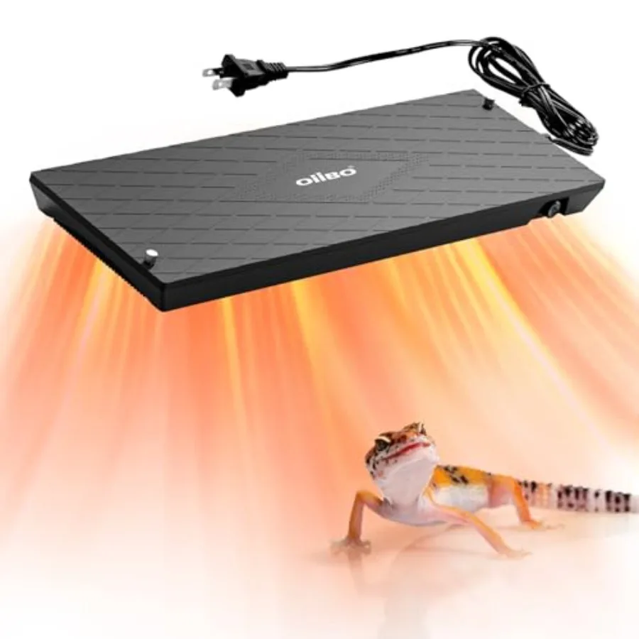 Terrarium reptile heat panel, aluminum alloy, black, adjustable temperature and energy efficient non-light heating for snakes,
Terrarium reptile heat panel, aluminum alloy, black, adjustable temperature and energy efficient non-light heating for snakes,