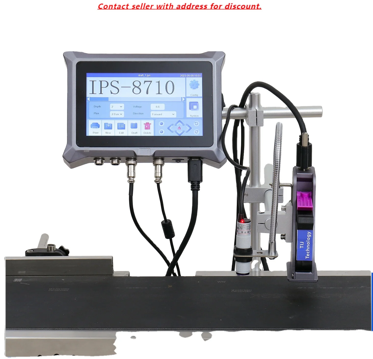 Cheap Price Thermal Inkjet Printer For 12.7mm Coding Machine Tij Printer Box Printing Machine Ink Jet Printer Expiry Date
Cheap Price Thermal Inkjet Printer For 12.7mm Coding Machine Tij Printer Box Printing Machine Ink Jet Printer Expiry Date