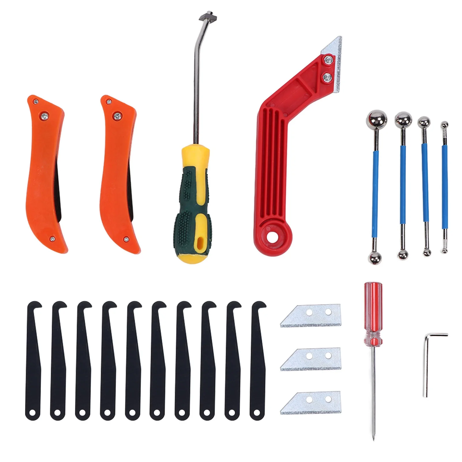 Grout Removal Caulking Tool Anti Slip Handle Removable Blades Caulking Removal Tools for Wall Floors
Grout Removal Caulking Tool Anti Slip Handle Removable Blades Caulking Removal Tools for Wall Floors