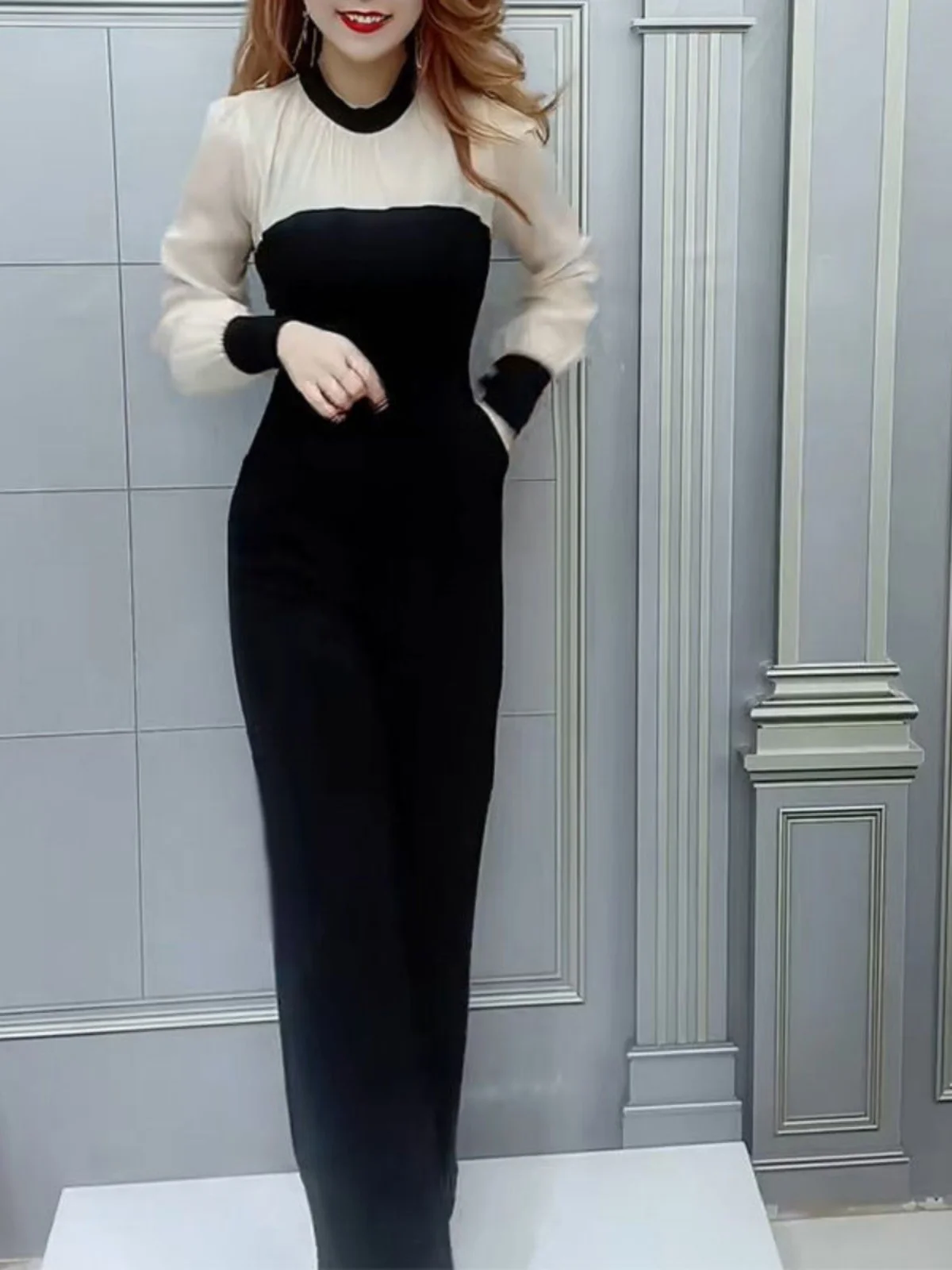 Модный женский комбинезон больших размеров с пэчворком, профессиональный, весенний, новый, стройнящий, с длинными рукавами, из полиэфирного волокна
Модный женский комбинезон больших размеров с пэчворком, профессиональный, весенний, новый, стройнящий, с длинными рукавами, из полиэфирного волокна