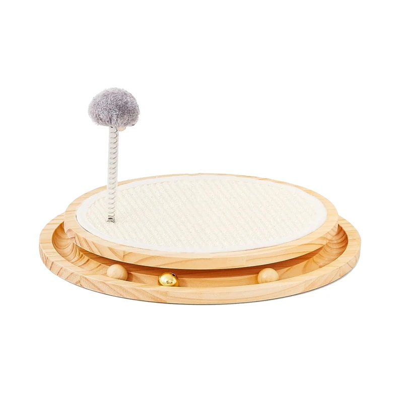 Cat Scratcher Kitten Interactive Toy Scratching Pad With Ball Track Spring Ball For Chasing Hunting
Cat Scratcher Kitten Interactive Toy Scratching Pad With Ball Track Spring Ball For Chasing Hunting