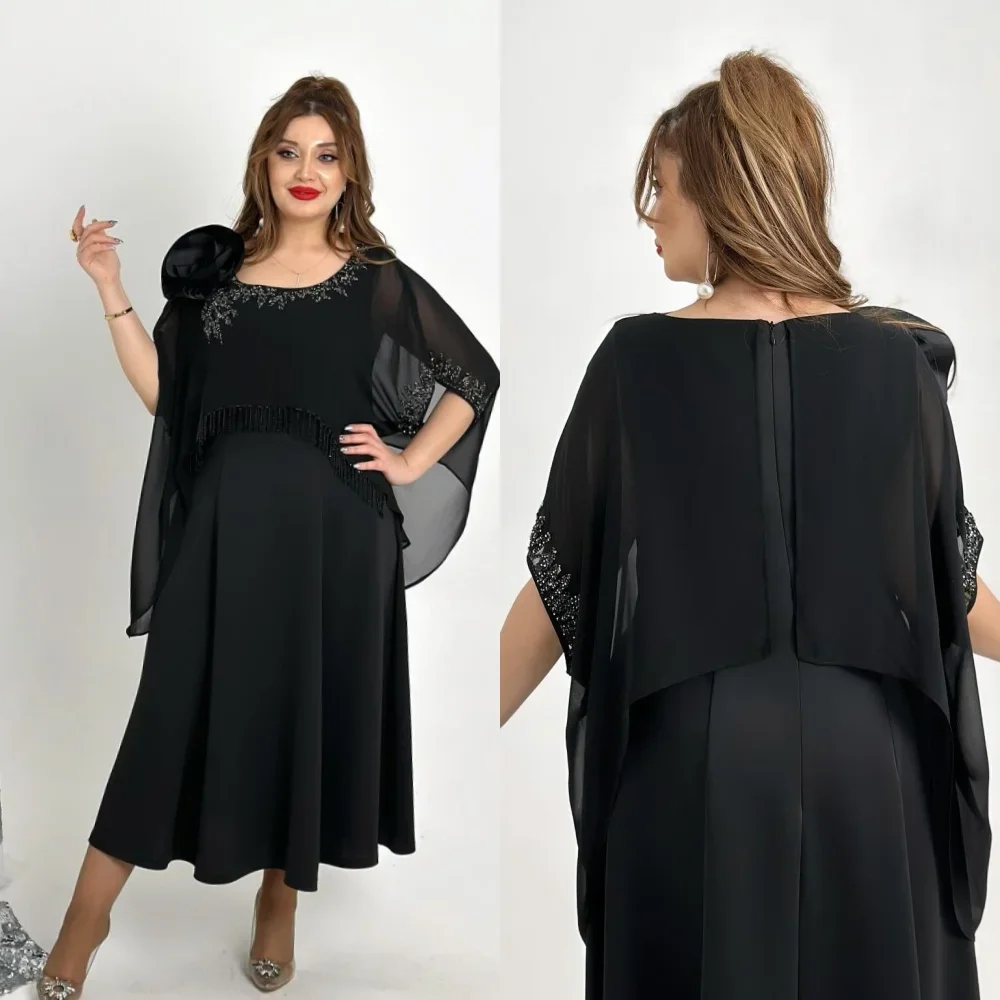 Customized Jersey Sequined Beading Ruched Formal Evening A-line O-Neck Bespoke Occasion Gown Midi Dresses
Customized Jersey Sequined Beading Ruched Formal Evening A-line O-Neck Bespoke Occasion Gown Midi Dresses