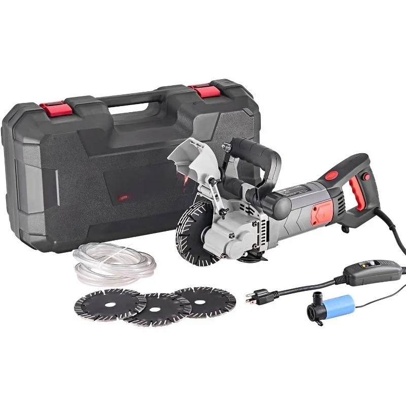 Wall Chaser Cutting Machine Wall Concrete Grooving Cutting w/Water Line Dust Port Infrared Sighting (Slotting Mach
Wall Chaser Cutting Machine Wall Concrete Grooving Cutting w/Water Line Dust Port Infrared Sighting (Slotting Mach