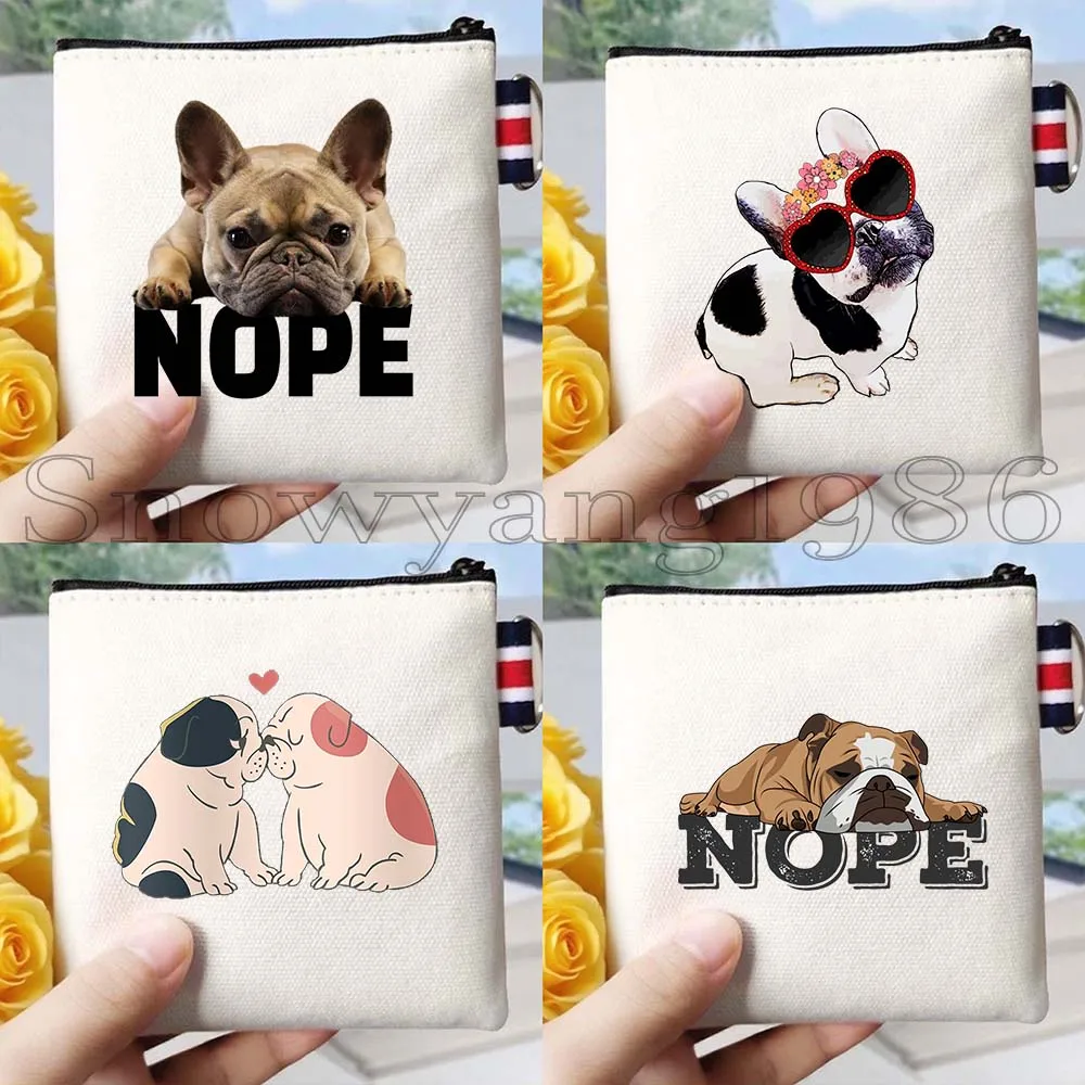 4PCS Funny Dachshund Dog Heart English Bulldog Nope French Bulldog Gift Canvas Coin Purse Small Square Key Card Bag Wallet Pouch
4PCS Funny Dachshund Dog Heart English Bulldog Nope French Bulldog Gift Canvas Coin Purse Small Square Key Card Bag Wallet Pouch