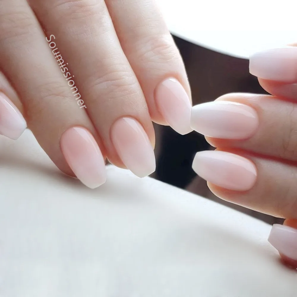 24Pcs Shiny Short Ballerina Fake Nails With Jelly Glue Gradient Artificial French False Nails DIY Full Cover Tip Manicure Tool
24Pcs Shiny Short Ballerina Fake Nails With Jelly Glue Gradient Artificial French False Nails DIY Full Cover Tip Manicure Tool