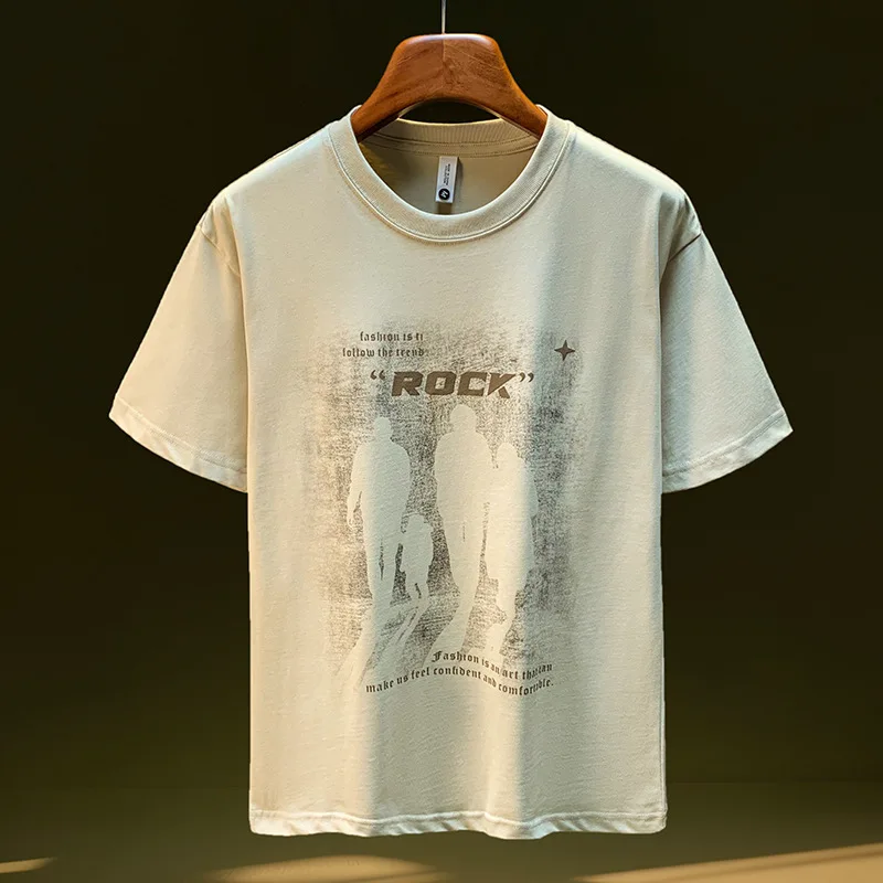 Short sleeved men's 2025 summer new casual loose round neck retro trend five quarter sleeved T-shirt
Short sleeved men's 2025 summer new casual loose round neck retro trend five quarter sleeved T-shirt