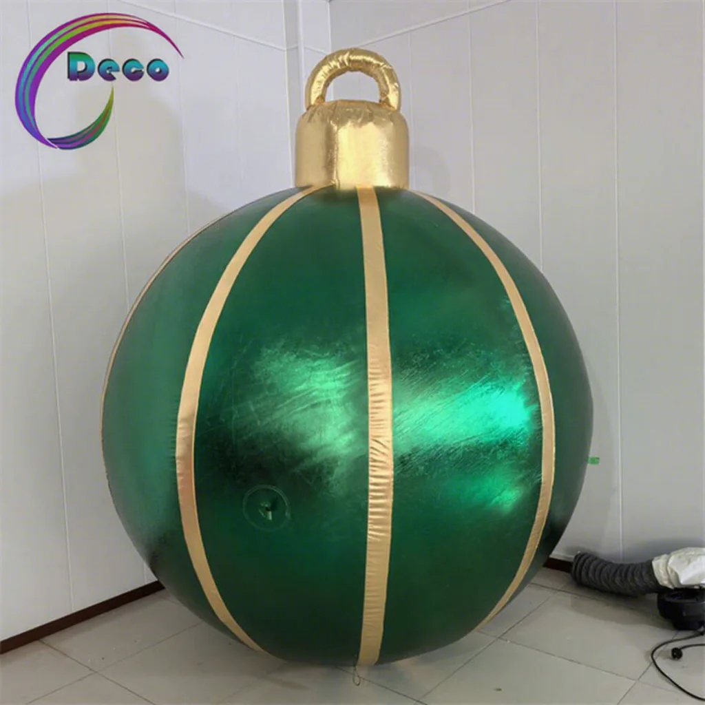 Christmas Outdoor Event Inflatable Ball Giant Balloon For Promotion Featuring LED Lamp Model