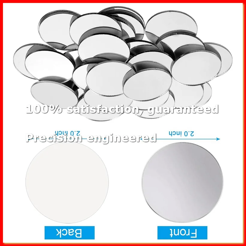 Mini Size Acrylic Round Mirror Adhesive Small Round Mirror Circles Craft Mirror Tiles for Crafts (100PCS, 2 Inch)-A79M
Mini Size Acrylic Round Mirror Adhesive Small Round Mirror Circles Craft Mirror Tiles for Crafts (100PCS, 2 Inch)-A79M
