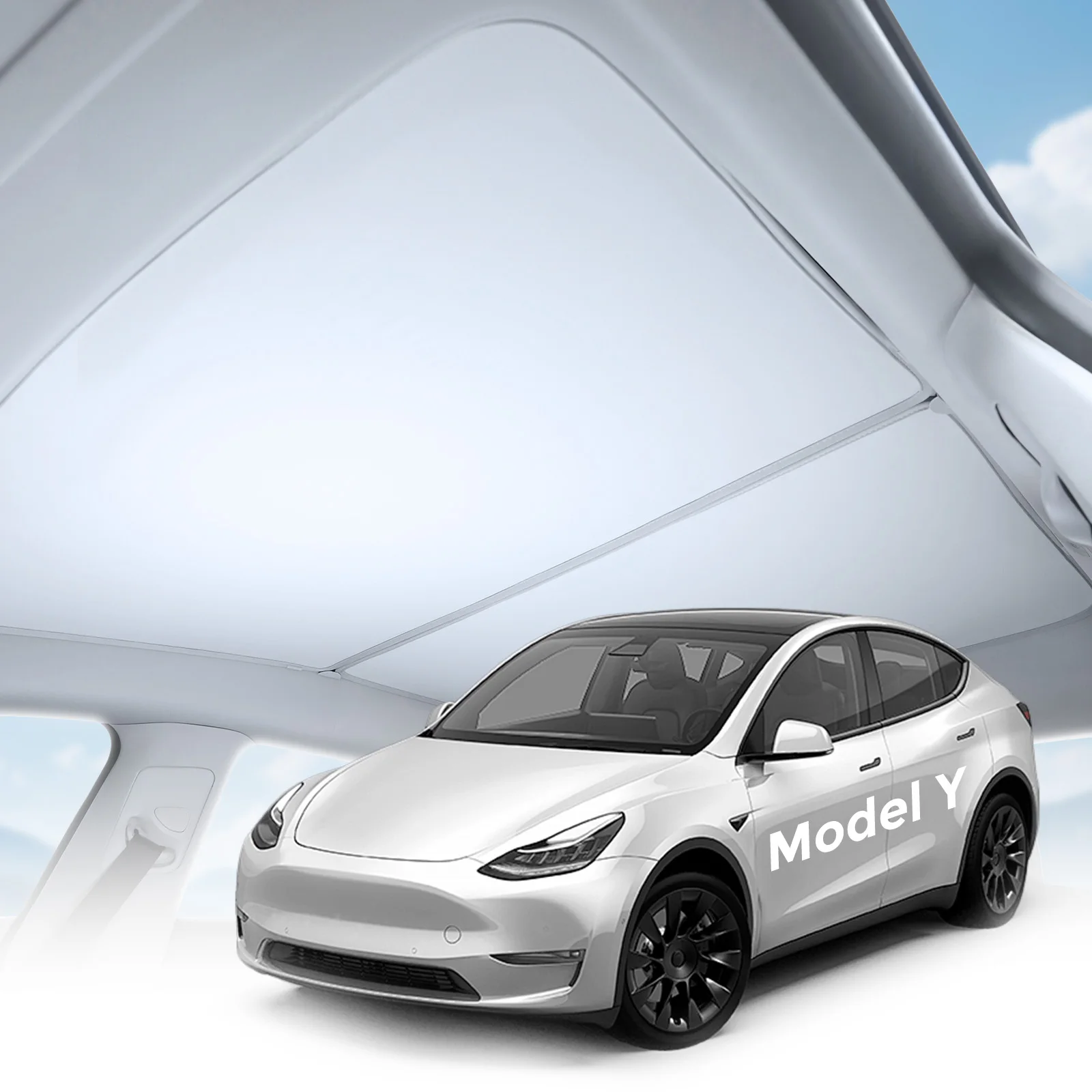 For Tesla Model Y Magnetic Car Sunshade Sunroof 2020- 2025 Upgrade Never Sag, Nano Ice-Crystal - Heat & UV Protection Foldable
For Tesla Model Y Magnetic Car Sunshade Sunroof 2020- 2025 Upgrade Never Sag, Nano Ice-Crystal - Heat & UV Protection Foldable