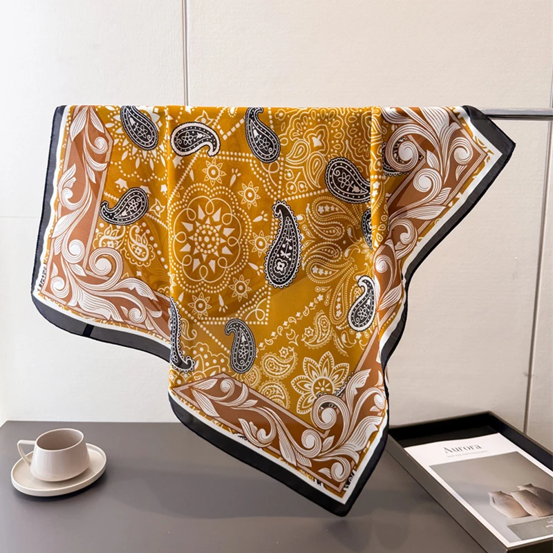 New Paisley Print Shawl Square Scarf for Women Soft Satin Wraps Neckerchief Female Hair Bands Ribbon Headband Bandana
New Paisley Print Shawl Square Scarf for Women Soft Satin Wraps Neckerchief Female Hair Bands Ribbon Headband Bandana
