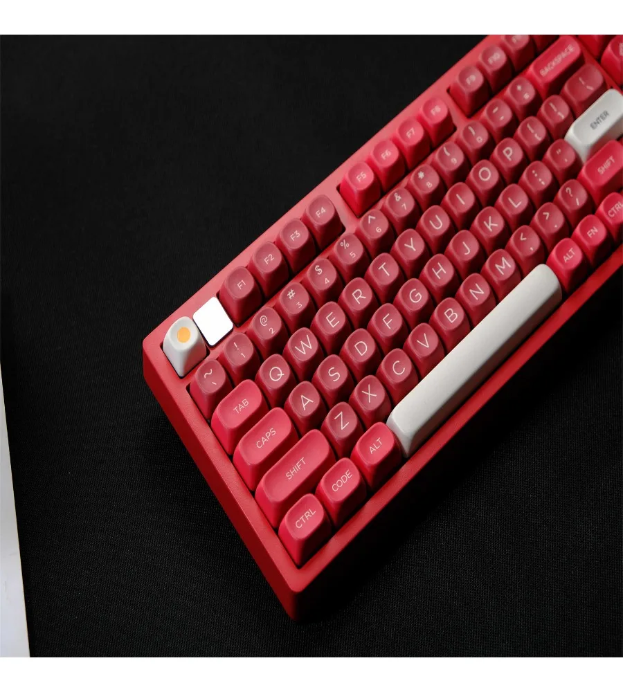 Ham red keycap 126 keys PBT material MOA highly sublimation process Suitable for a variety of mechanical keyboards
Ham red keycap 126 keys PBT material MOA highly sublimation process Suitable for a variety of mechanical keyboards