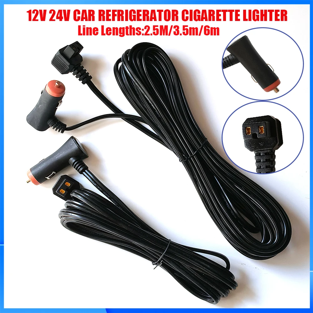 Car Refrigerator Power Cord 12V/24V Fridge Freezer Cigarette Lighter Adapter Heater Extension Cable 2.5m/3.5m/6m
Car Refrigerator Power Cord 12V/24V Fridge Freezer Cigarette Lighter Adapter Heater Extension Cable 2.5m/3.5m/6m