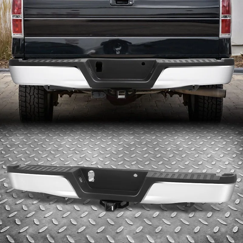 US For 2015 2016 2017 2018 2019 2020 F150 Rear Bumper Assembly Steel w/Towing Package Hitch Receiver Chrome
US For 2015 2016 2017 2018 2019 2020 F150 Rear Bumper Assembly Steel w/Towing Package Hitch Receiver Chrome