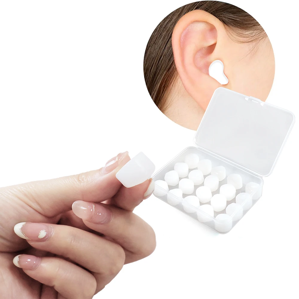 20pcs Ear Plugs Silicone Canceling Sound Insulation Earplug Anti Noise Protection Sleeping Swimming Reusable Ear Plugs
20pcs Ear Plugs Silicone Canceling Sound Insulation Earplug Anti Noise Protection Sleeping Swimming Reusable Ear Plugs