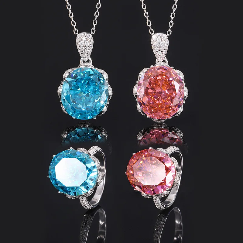 Autumn Winter New Jewelry S925 Silver High Carbon Diamond Sparkling Bud Set Ring Pendant 14*16
Autumn Winter New Jewelry S925 Silver High Carbon Diamond Sparkling Bud Set Ring Pendant 14*16
