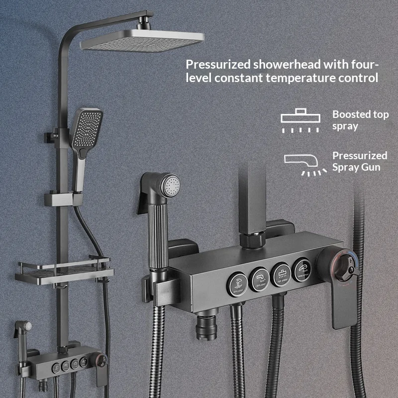 Stainless Steel Shower Head Set Thermostatic Self Cleaning Rainfall Massage Shower Set Home Bathroom Faucet Upgrade Shower Head
Stainless Steel Shower Head Set Thermostatic Self Cleaning Rainfall Massage Shower Set Home Bathroom Faucet Upgrade Shower Head