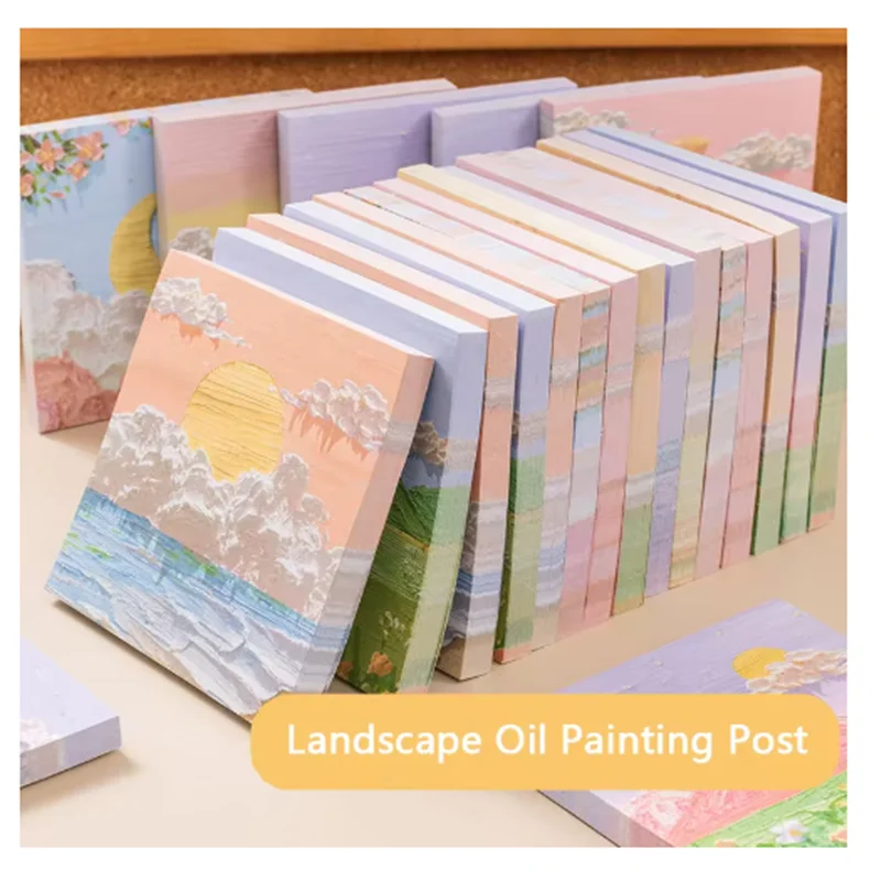2025 Oil Painting Sticky Memo Pad 80sheets Colored Notepad Kawaii Sticky Notes Office School Stationery Supply
2025 Oil Painting Sticky Memo Pad 80sheets Colored Notepad Kawaii Sticky Notes Office School Stationery Supply