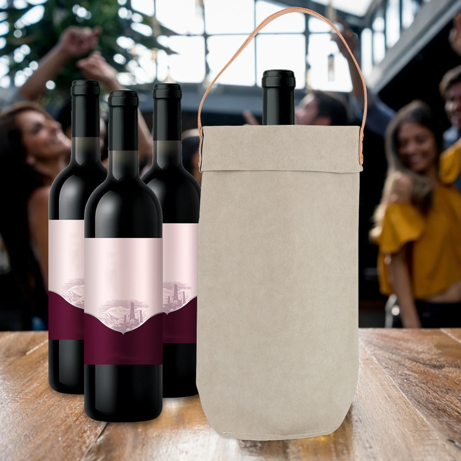 1Pcs Kraft Paper Packing Pouches Perfect Fit for Liquor Bubbly Beer Bottles Add Elegance to Any Special Event Gift Carry Bag 
1Pcs Kraft Paper Packing Pouches Perfect Fit for Liquor Bubbly Beer Bottles Add Elegance to Any Special Event Gift Carry Bag