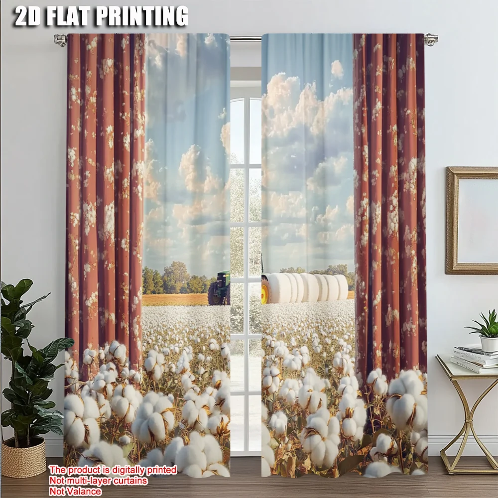 2pcs, Upscale Curtains 2D print Blue Sky White Clouds Flower Field 100% Polyester (without rod) Art Deco Festive for Living Room
2pcs, Upscale Curtains 2D print Blue Sky White Clouds Flower Field 100% Polyester (without rod) Art Deco Festive for Living Room
