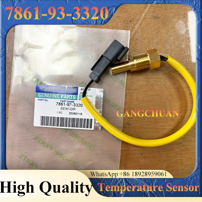7861-93-3320 7861933320 Water Temperature Sensor for PC200LC-7 PC300-7 PC220-7 PC360-7 PC130-7 PC200-8 Excavator Parts
7861-93-3320 7861933320 Water Temperature Sensor for PC200LC-7 PC300-7 PC220-7 PC360-7 PC130-7 PC200-8 Excavator Parts