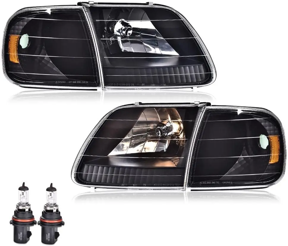 Headlight Pair, Compatible with 97-03 Ford F150/04 F150 Heritage/Fit 1998-1999 Ford F250 /Fit 97-02 Ford Expedition Headlamps Ch
Headlight Pair, Compatible with 97-03 Ford F150/04 F150 Heritage/Fit 1998-1999 Ford F250 /Fit 97-02 Ford Expedition Headlamps Ch