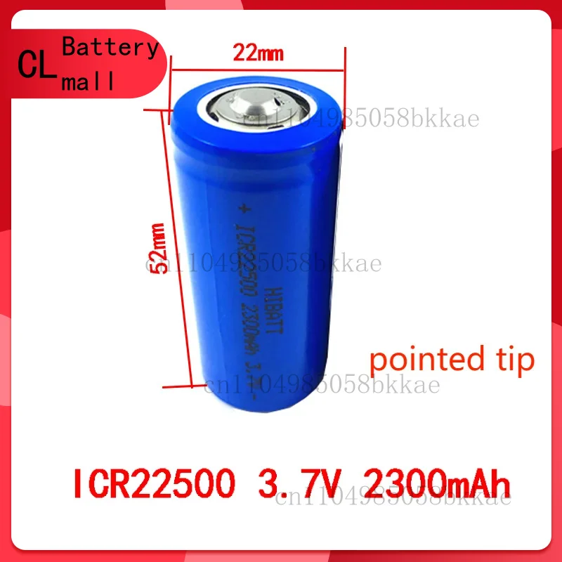 22500 литиевая батарея 3,7 В ICR22500 заменяет 3 сухих батареек AAA для фонарика природного газа
22500 литиевая батарея 3,7 В ICR22500 заменяет 3 сухих батареек AAA для фонарика природного газа