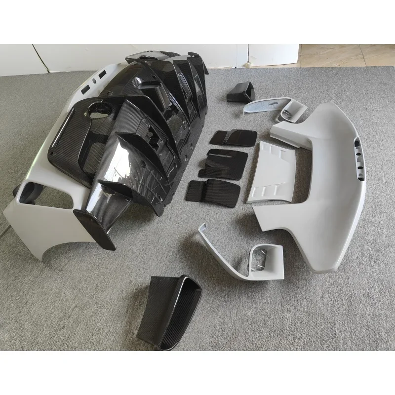 Resin Primer Carbon Fiber Rear Bumper Rear Diffuser Rear Spoiler Body Kit for Ferrari 488 GTB Upgrade P Style
Resin Primer Carbon Fiber Rear Bumper Rear Diffuser Rear Spoiler Body Kit for Ferrari 488 GTB Upgrade P Style