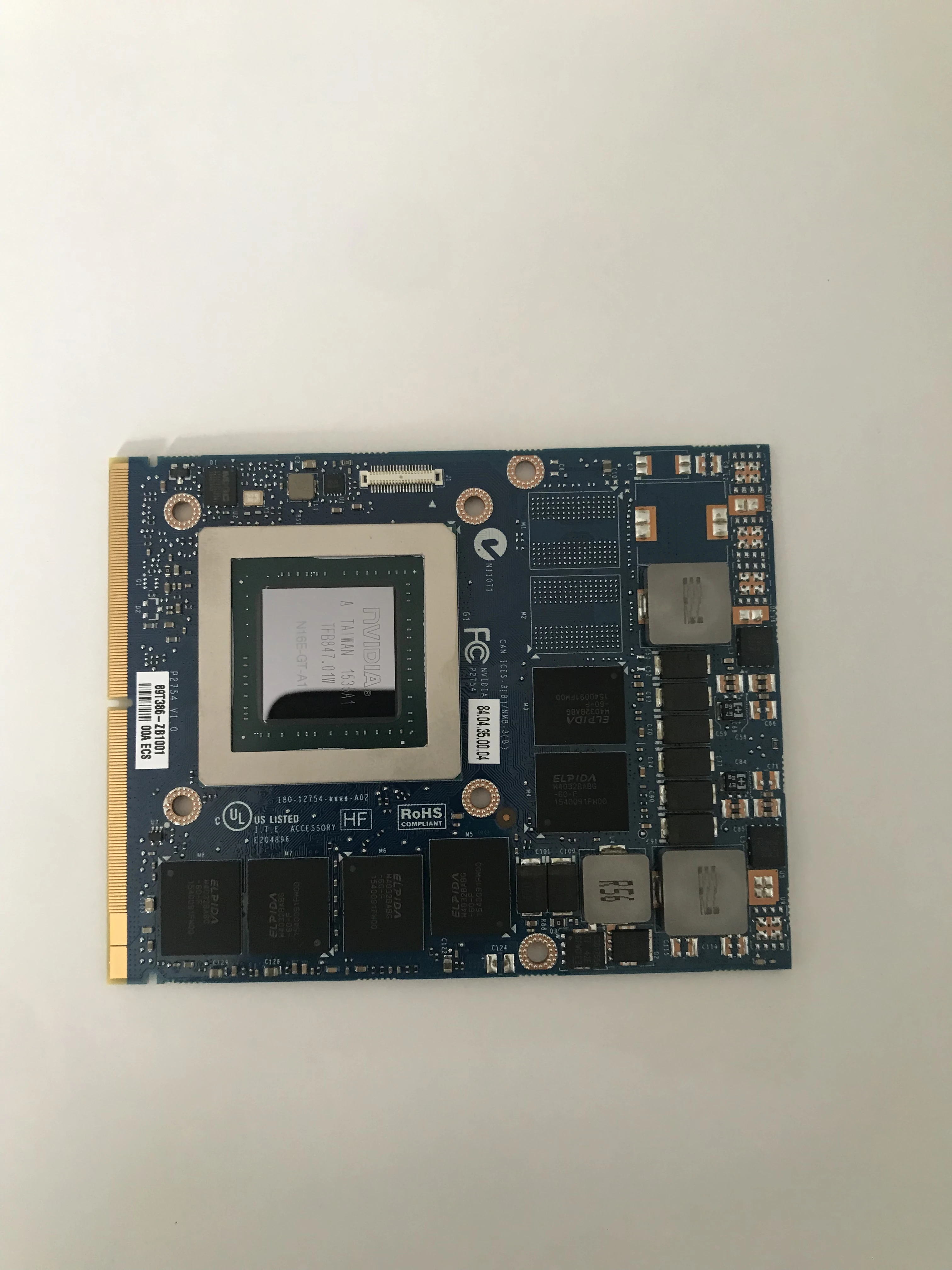 Оригинальная видеокарта GTX 970M GTX970M 6 ГБ VGA для ноутбука MSI 16F3 16F4 1762 1763 GT60 GT70 gt 780dx GT780DX тест 100%
Оригинальная видеокарта GTX 970M GTX970M 6 ГБ VGA для ноутбука MSI 16F3 16F4 1762 1763 GT60 GT70 gt 780dx GT780DX тест 100%