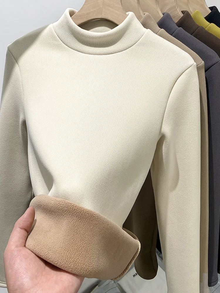 Женская одежда на флисовой подкладке, базовый слой с воротником-стойкой, верхняя одежда на осень и зиму, утепленные бархатные флисовые топы
Женская одежда на флисовой подкладке, базовый слой с воротником-стойкой, верхняя одежда на осень и зиму, утепленные бархатные флисовые топы